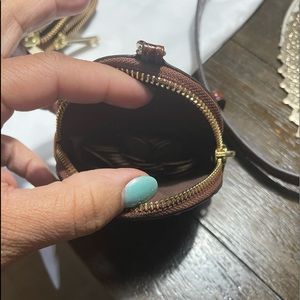 Beautiful pecan Melbourne coin purse.